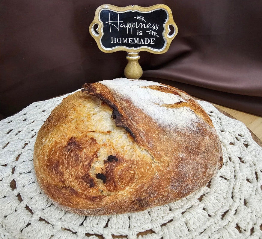 Roasted Garlic and Rosemary Sourdough Bread