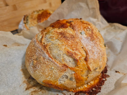 Sourdough Bread Bowls with savory add-ins