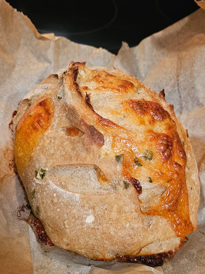 Sourdough Bread Bowls with savory add-ins